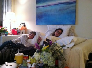 My mom sent this picture out to a text chain that my family (parents, 5 kids, son & 2 daughters-in-law) has going with the caption, 